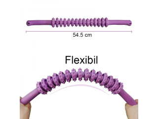 Roller masaj stick, flexibil, cu 15 role mobile, anticelulitic, relaxare, detensionare (R132S)